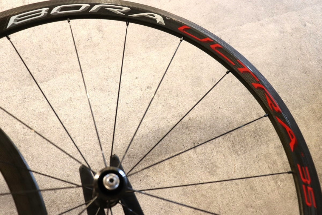 カンパニョーロ Campagnolo ボーラウルトラ BORA ULTRA 35 カーボン チューブラー ホイールセット シマノ 12/11S ナローリム 【さいたま浦和店】