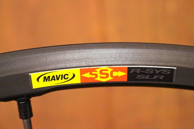 マヴィック MAVIC アールシス R-SYS SLR アルミ クリンチャー ホイールセット シマノ11S ナロー 15C 【クライミングの切り札に！】【芦屋店】