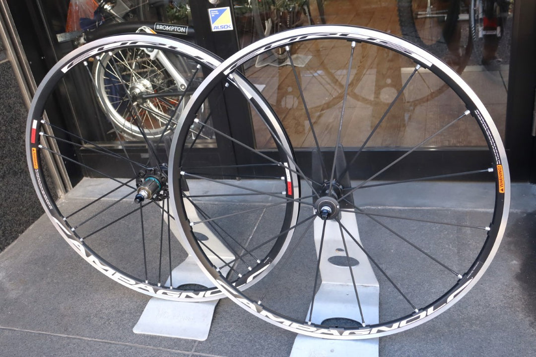 カンパニョーロ CAMPAGNOLO ユーラス EURUS 2WAY-FIT MEGA G3 アルミ チューブレス ホイールセット シマノ10S ナローリム 15C 【東京南麻布店】