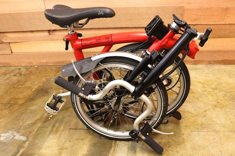 ブロンプトン BROMPTON M3L 2009年頃モデル 内装3S 16インチ レッド/ブラック 折りたたみ ミニベロ 小径車 【立川店】