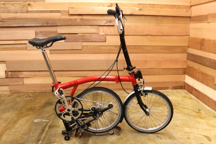 ブロンプトン BROMPTON M3L 2009年頃モデル 内装3S 16インチ レッド/ブラック 折りたたみ ミニベロ 小径車 【立川店】