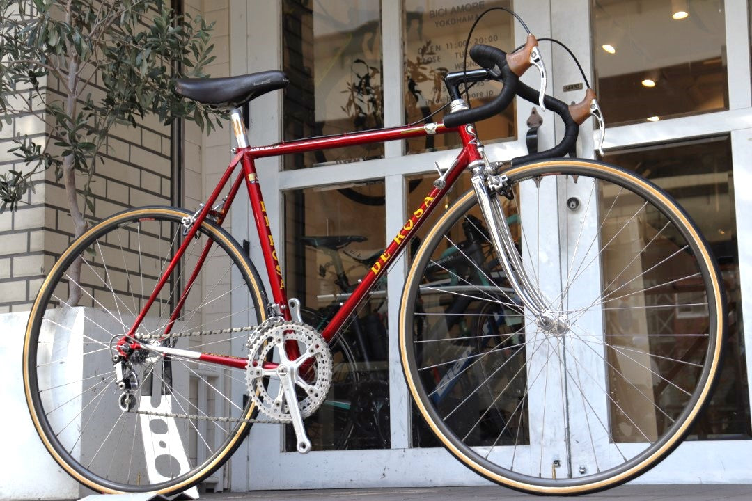 デローザ DE ROSA スーパープレステージ SUPER PRESTIGE 1983年頃 カンパニョーロ スーパーレコード 7S クロモリ スチール  ロードバイク 【横浜店】