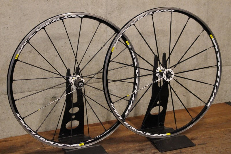 マヴィック MAVIC キシリウム KSYRIUM SR アルミ クリンチャー ホイールセット シマノ11S ナローリム 15C 【福岡店】