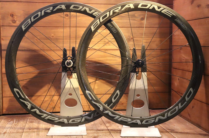 カンパニョーロ CAMPAGNOLO ボーラ BORA ONE 50 AC3 カーボン クリンチャー ホイールセット シマノ12/11S ワイドリム 17C 【東京南麻布店】