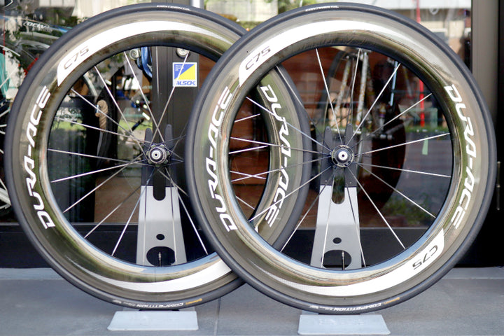 シマノ SHIMANO デュラエース DURA-ACE WH-9000-C75-TU カーボン チューブラー ホイールセット シマノ12/11S 【東京南麻布店】