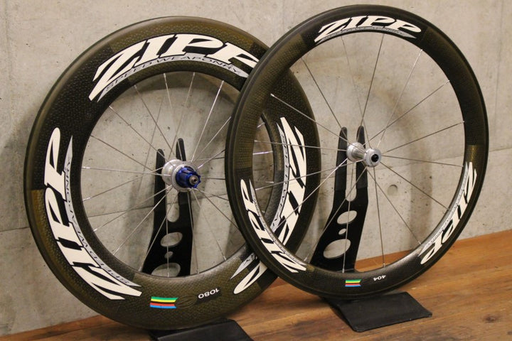 ジップ ZIPP 404＆1080 SPEED WEAPONRY カーボン チューブラー ホイールセット カンパ 11S ナローリム  【福岡店】