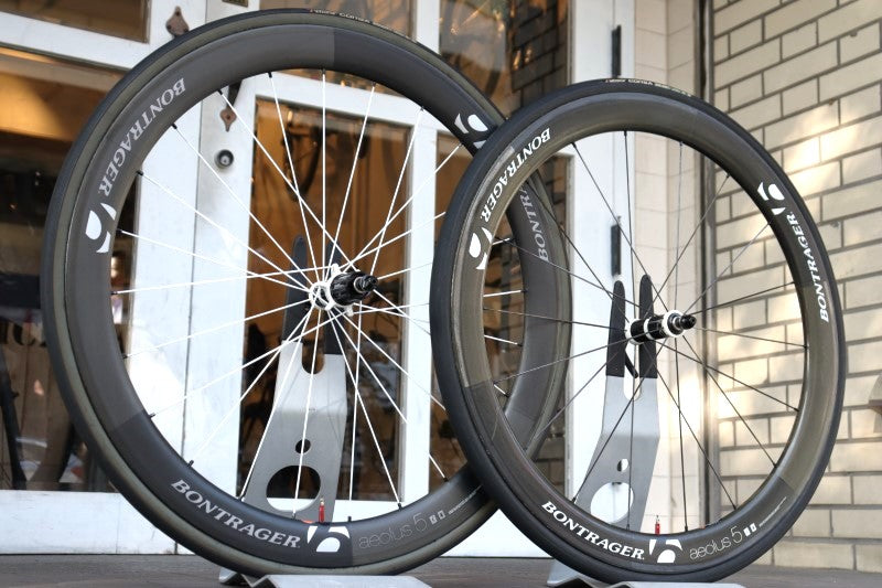 ボントレガー　アイオロスD3カーボンチューブラー　90mmフロント　バッグ付 ボントレガー BONTRAGER アイオロス Aeolus 5 D3 カーボン チューブ