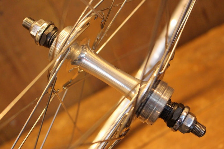 アラヤ ARAYA ゴールド GOLD リム NJS シマノ SHIMANO デュラエース DURA-ACE HB-7600 ハブ チューブラー 手組 ホイールセット 【芦屋店】