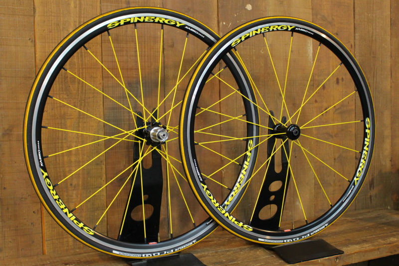 （美品）　スピナジー　XAERO LITE ゼロライト ロードバイク　ホイール スピナジー SPINERGY XAERO LITE シマノ10S アルミ クリンチャー