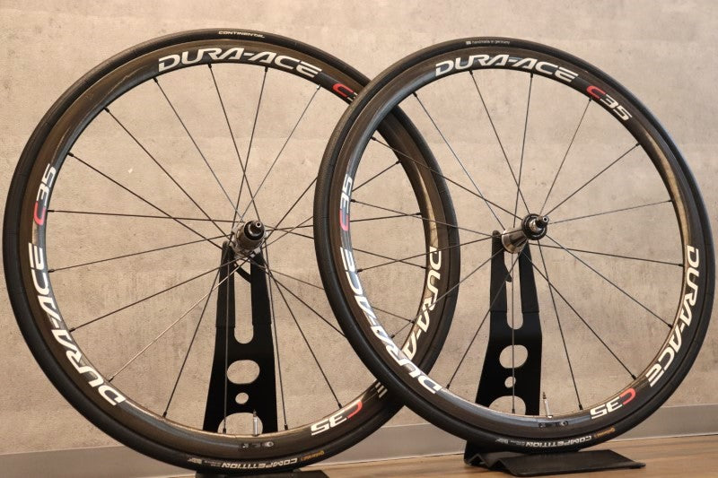 シマノ SHIMANO デュラエース DURA-ACE WH-7900 C35 カーボン チューブラー ホイールセット シマノ10S ナローリム 【さいたま浦和店】