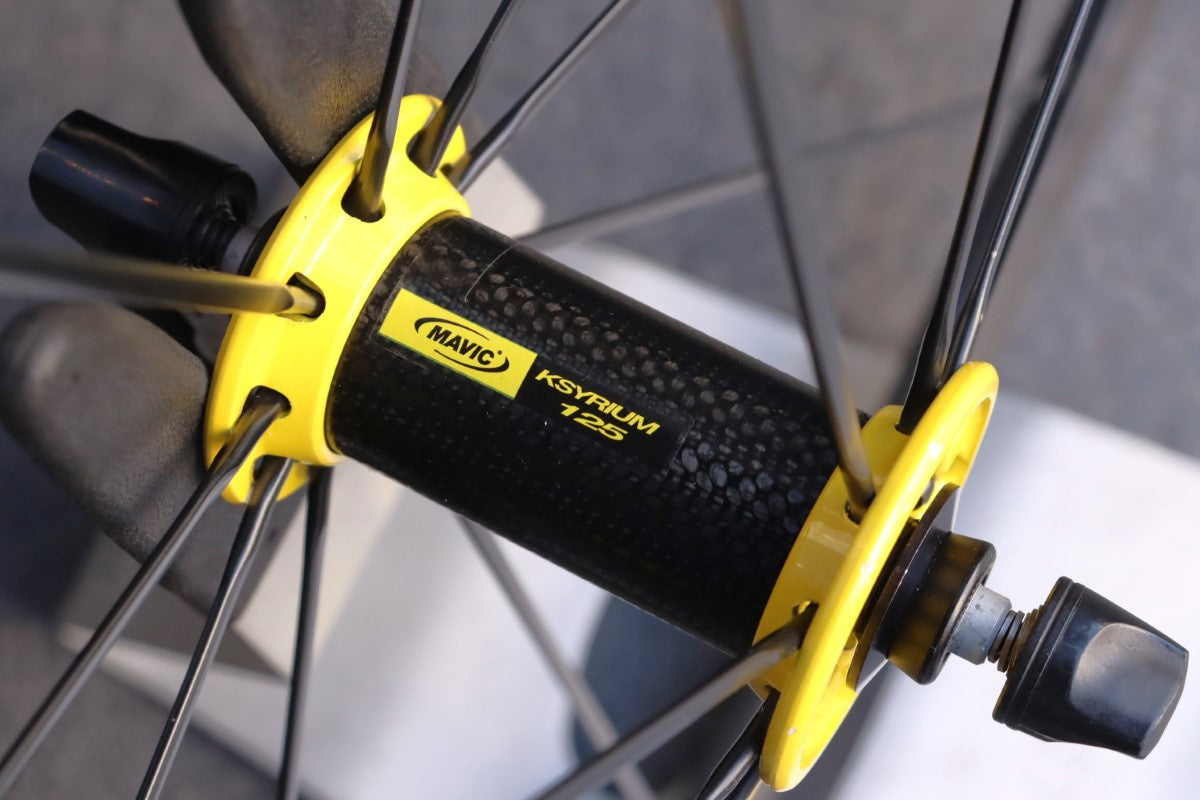 マヴィック MAVIC キシリウム KSYRIUM 125 アルミ クリンチャー ホイールセット シマノ12/11S ナローリム 15C  【東京南麻布店】