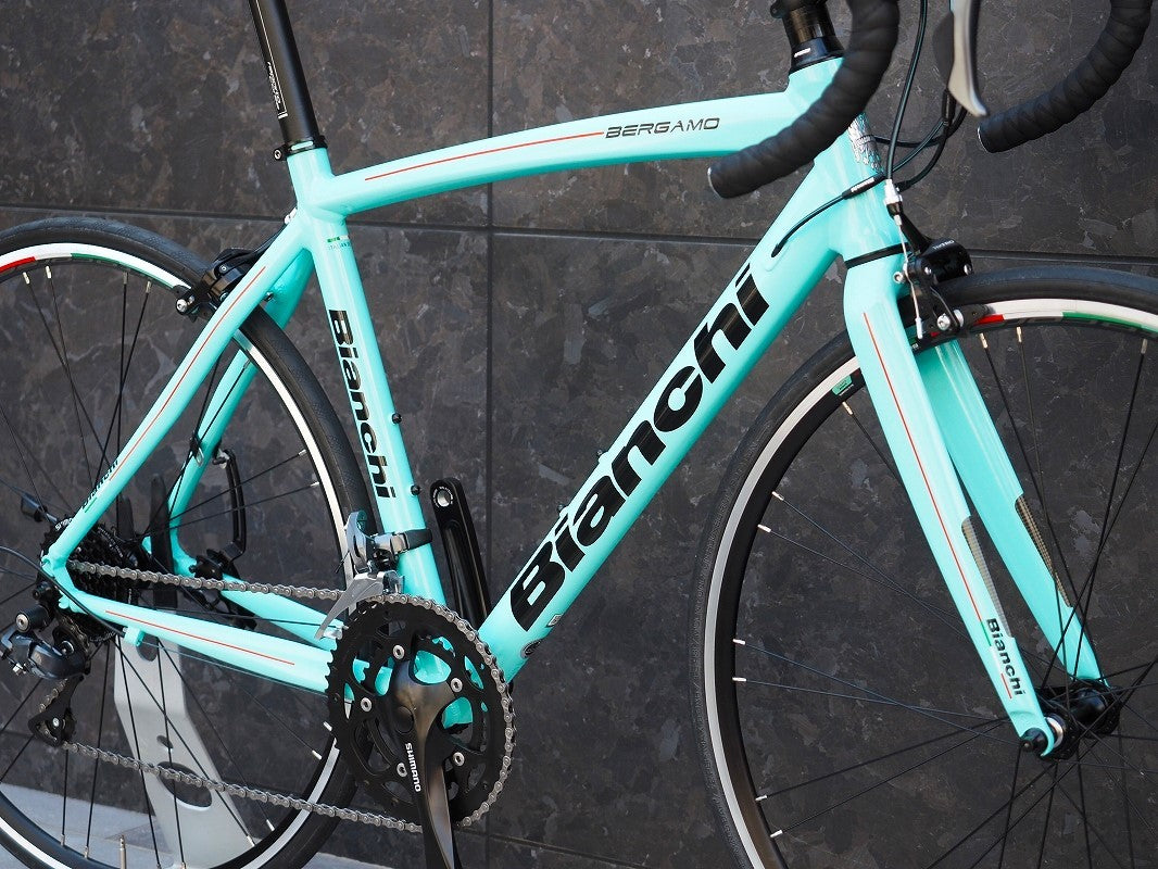 ビアンキ BIANCHI ベルガモ BERGAMO 53サイズ シマノ クラリス R2000 8S アルミ ロードバイク 【福岡店】