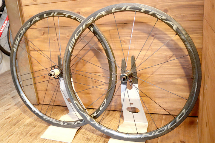 カンパニョーロ Campagnolo ボーラウルトラ BORA ULTRA 35 AC3 カーボン チューブラー ホイールセット シマノ12/11S 【東京南麻布店】