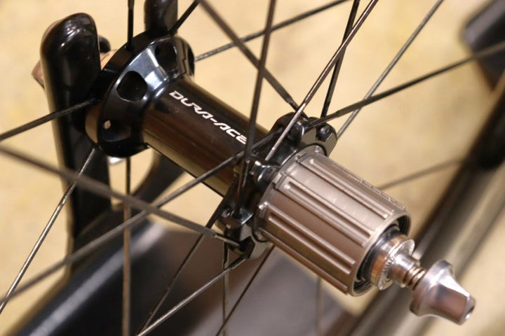 シマノ SHIMANO デュラエース DURA-ACE WH-9000 C75 C50 カーボン チューブラー ホイールセット シマノ 12/11S ディープリム 【立川店】