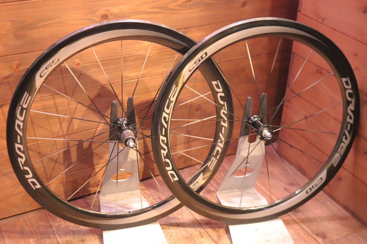 シマノ SHIMANO デュラエース DURA-ACE WH-9000 C50 TU カーボン チューブラー ホイールセット シマノ12/11S ワイドリム 24mm 【南麻布店】