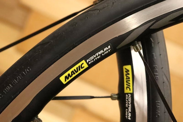 マヴィック MAVIC キシリウムエリート KSYRIUM ELITE UST アルミ チューブレスレディ ホイールセット シマノ12/11S 17C 【立川店】