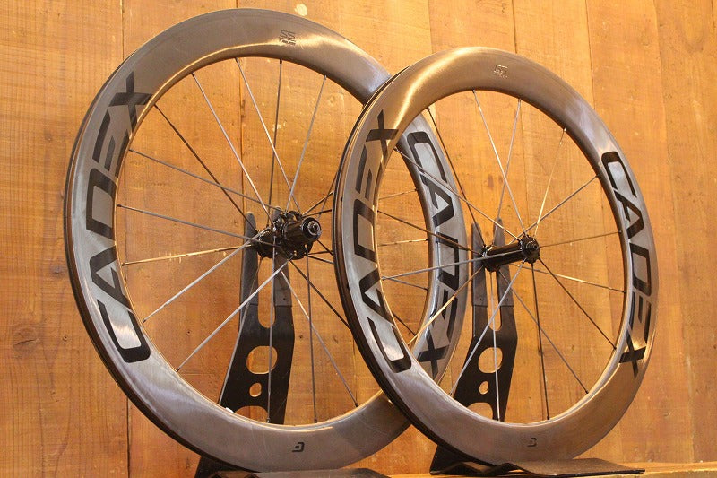 カデックス CADEX 65 TUBELESS カーボン チューブレス シマノ 11S ワイドリム フックレス ホイールセット 【芦屋店】