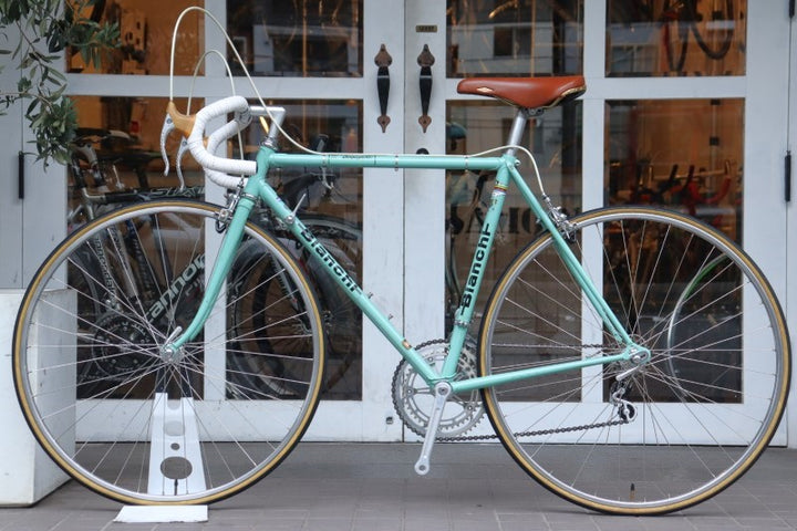 ビアンキ Bianchi カンピオーネデルモンド CAMPIONE DEL MONDO CX 70's カンパ スーパーレコード 5S クロモリ ロードバイク 【横浜店】