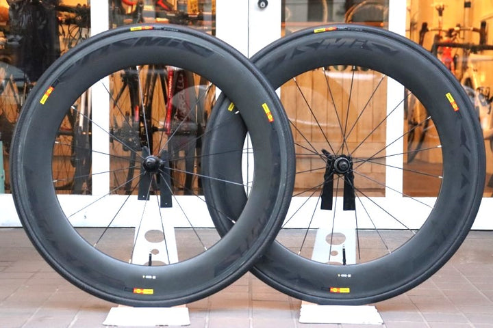 マヴィック MAVIC コスミック COSMIC 80 カーボン チューブラー ホイールセット シマノ11S ナローリム 【横浜店】