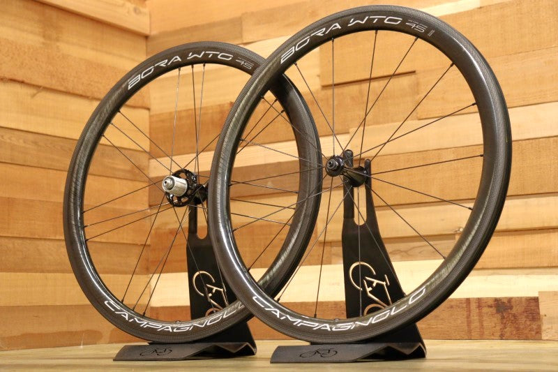 カンパニョーロ Campagnolo ボーラ BORA WTO 45 カーボン チューブレス ホイールセット シマノ 12/11S ワイド 19C【立川店】