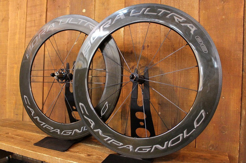 カンパニョーロ Campagnolo ボーラ ウルトラ BORA ULTRA 80 カーボン チューブラー ホイールセット ダークラベル カンパ11s CULT 【芦屋店】