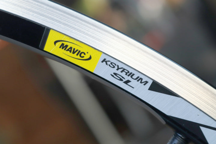 マヴィック MAVIC キシリウム KSYRIUM SL アルミ クリンチャー ホイールセット シマノ12/11S ナローリム 15C 【東京南麻布店】