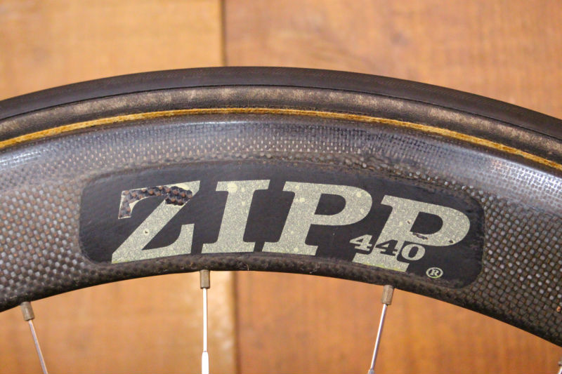 ジップ ZIPP 440 デュラエース 7400 ハブ カーボン チューブラー ホイールセット シマノ10S ナローリム 実測21mm 手組み【芦屋店】