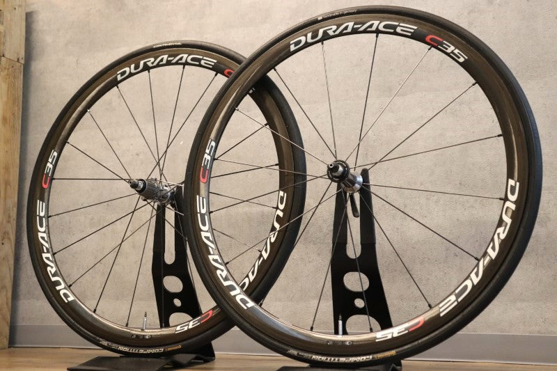 シマノ SHIMANO デュラエース DURA-ACE WH-7900 C35 カーボン チューブラー ホイールセット シマノ10S ナローリム 【さいたま浦和店】