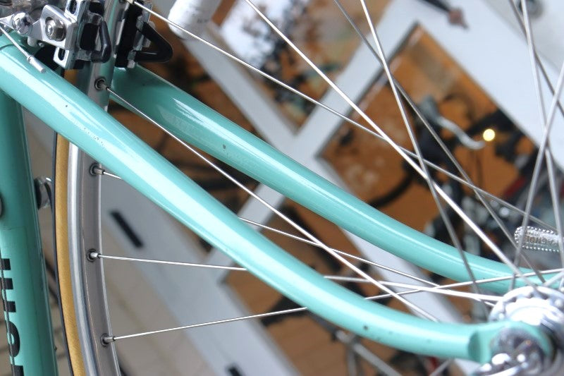 ビアンキ Bianchi カンピオーネデルモンド CAMPIONE DEL MONDO CX 70's カンパ スーパーレコード 5S クロモリ ロードバイク 【横浜店】