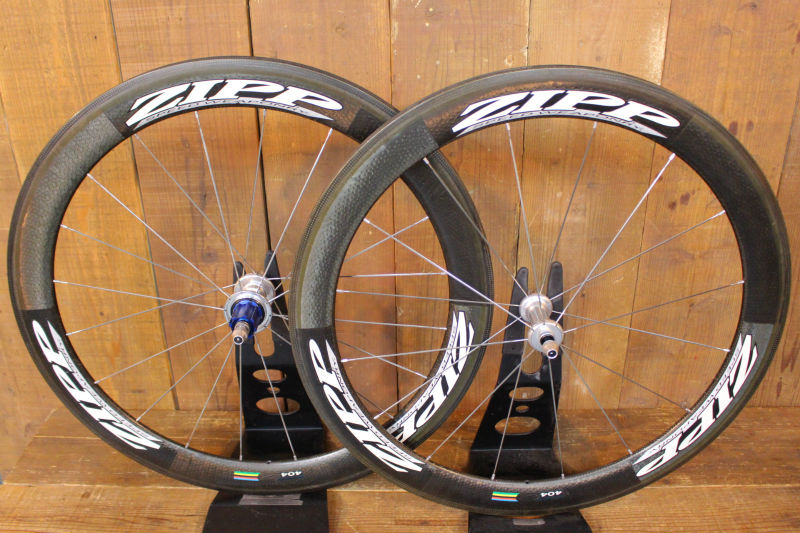 ジップ ZIPP 404 SPEED WEAPONRY カーボン チューブラー ホイールセット カンパ 11S ナローリム 実測21mm【芦屋店】