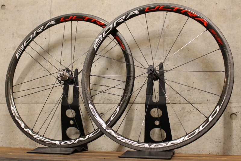 美品！カンパニョーロ Campagnolo ボーラウルトラ BORA ULTRA 35 カーボン チューブラー ホイールセット シマノ12/11S  ワイドリム 【福岡店】