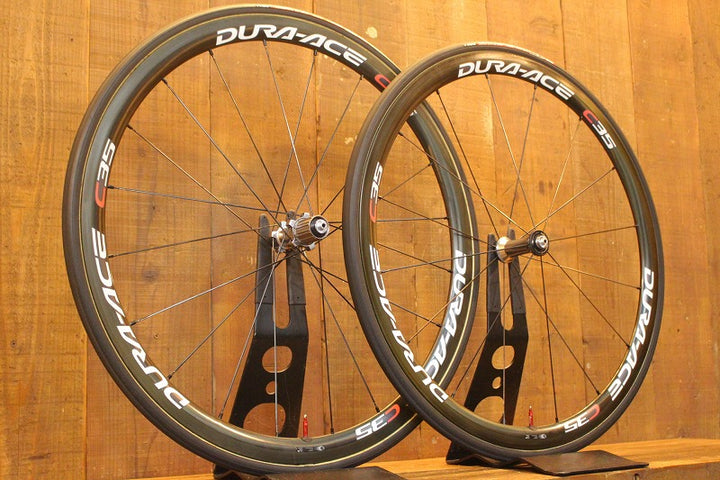 シマノ SHIMANO デュラエース DURA-ACE WH-7900 C35 TU カーボン チューブラー ホイールセット シマノ10S 【芦屋店】