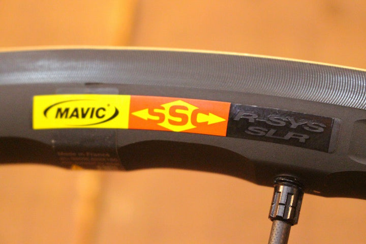 マヴィック MAVIC アールシス R-SYS SLR アルミ クリンチャー ホイールセット シマノ11S エグザリット 15C 【芦屋店】