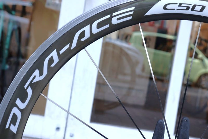 シマノ SHIMANO デュラエース DURA-ACE WH-9000 C50 CL アルミ カーボン クリンチャー ホイールセット シマノ11S 17C 【横浜店】