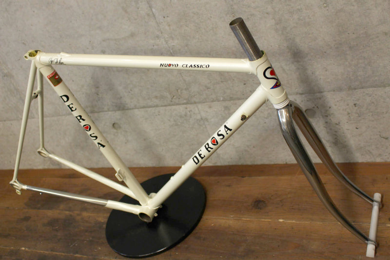 デローザ DE ROSA ヌーヴォクラシコ NUOVO CLASSICO 90`s スチール ロードバイク フレームセット フォーク非純正 【福岡店】