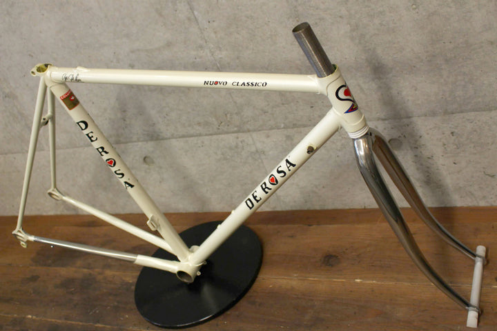 デローザ DE ROSA ヌーヴォクラシコ NUOVO CLASSICO 90`s スチール ロードバイク フレームセット フォーク非純正 【福岡店】