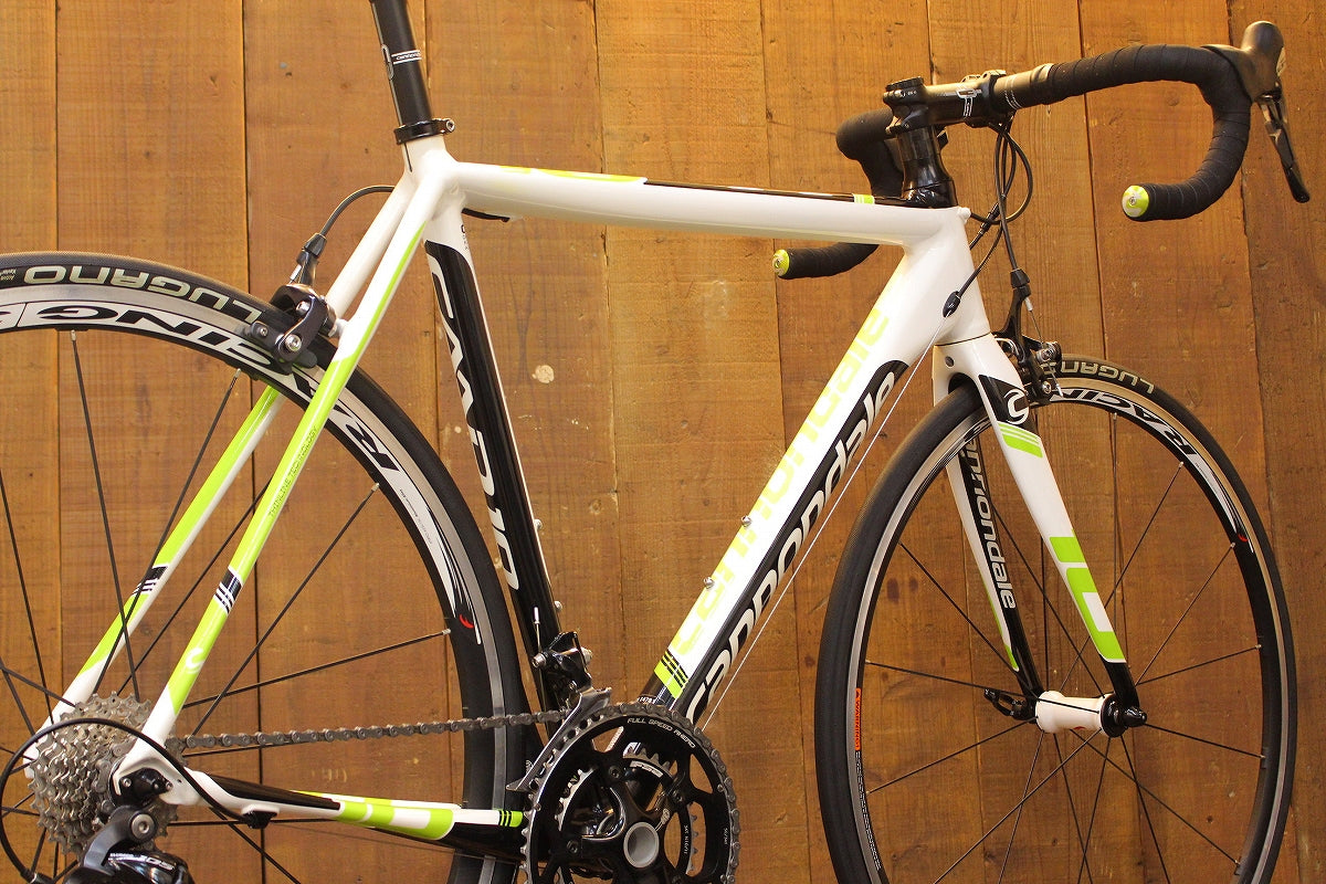 【ホイールカスタム】 キャノンデール CANNONDALE キャド CAAD10 2014年モデル 54サイズ シマノ 105 5700 MIX  10S アルミ ロードバイク 【芦屋店】