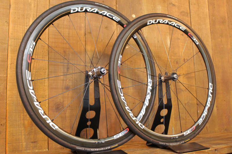 シマノ SHIMANO デュラエース DURA-ACE WH-7900 C35 カーボン チューブラー ホイールセット シマノ10S ナローリム 20.8mm【芦屋店】