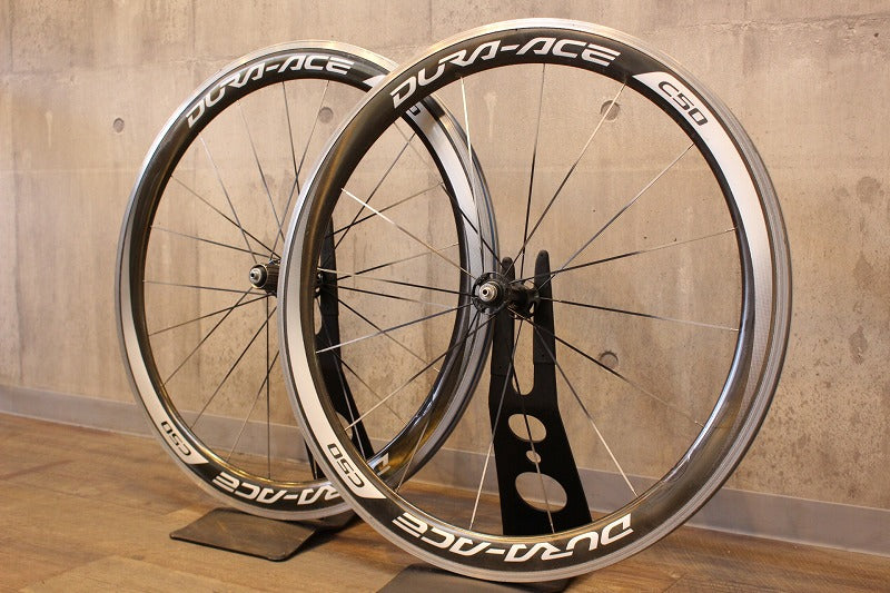 シマノ SHIMANO デュラエース DURA-ACE WH-9000 C50 アルミ カーボン クリンチャー ホイールセット シマノ 11/12S 17C 【名古屋店】