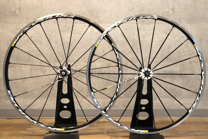 マヴィック MAVIC キシリウム KSYRIUM SR アルミ クリンチャー ホイールセット シマノ11S ナローリム 15C 【さいたま浦和店】