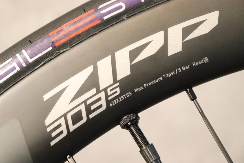 ジップ ZIPP 303S カーボン チューブレスレディ ディスク ホイールセット シマノ11S ワイドリム 23 【さいたま浦和店】