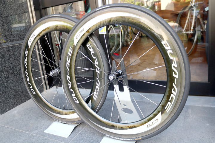 シマノ SHIMANO デュラエース DURA-ACE WH-9000-C75-TU カーボン チューブラー ホイールセット シマノ12/11S 【東京南麻布店】