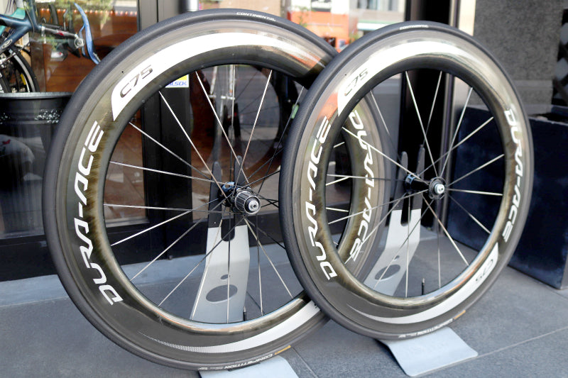 シマノ SHIMANO デュラエース DURA-ACE WH-9000-C75-TU カーボン チューブラー ホイールセット シマノ12/11S 【東京南麻布店】