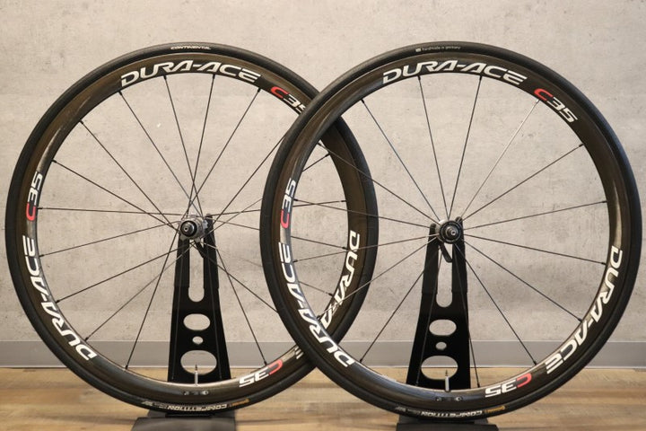 シマノ SHIMANO デュラエース DURA-ACE WH-7900 C35 カーボン チューブラー ホイールセット シマノ10S ナローリム 【さいたま浦和店】