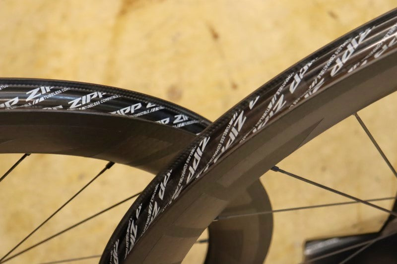 ジップ ZIPP 404 ファイヤークレストディスク Firecrest Tubeless Disc シマノ 11S カーボン フックレス チューブレス ホイールセット 23C 【立川店】