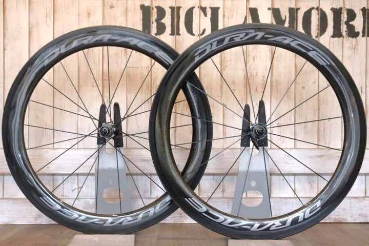 シマノ SHIMANO デュラエース DURA-ACE WH-R9100-C60-TU カーボン チューブラー ホイールセット シマノ11S ワイドリム 【横浜店】