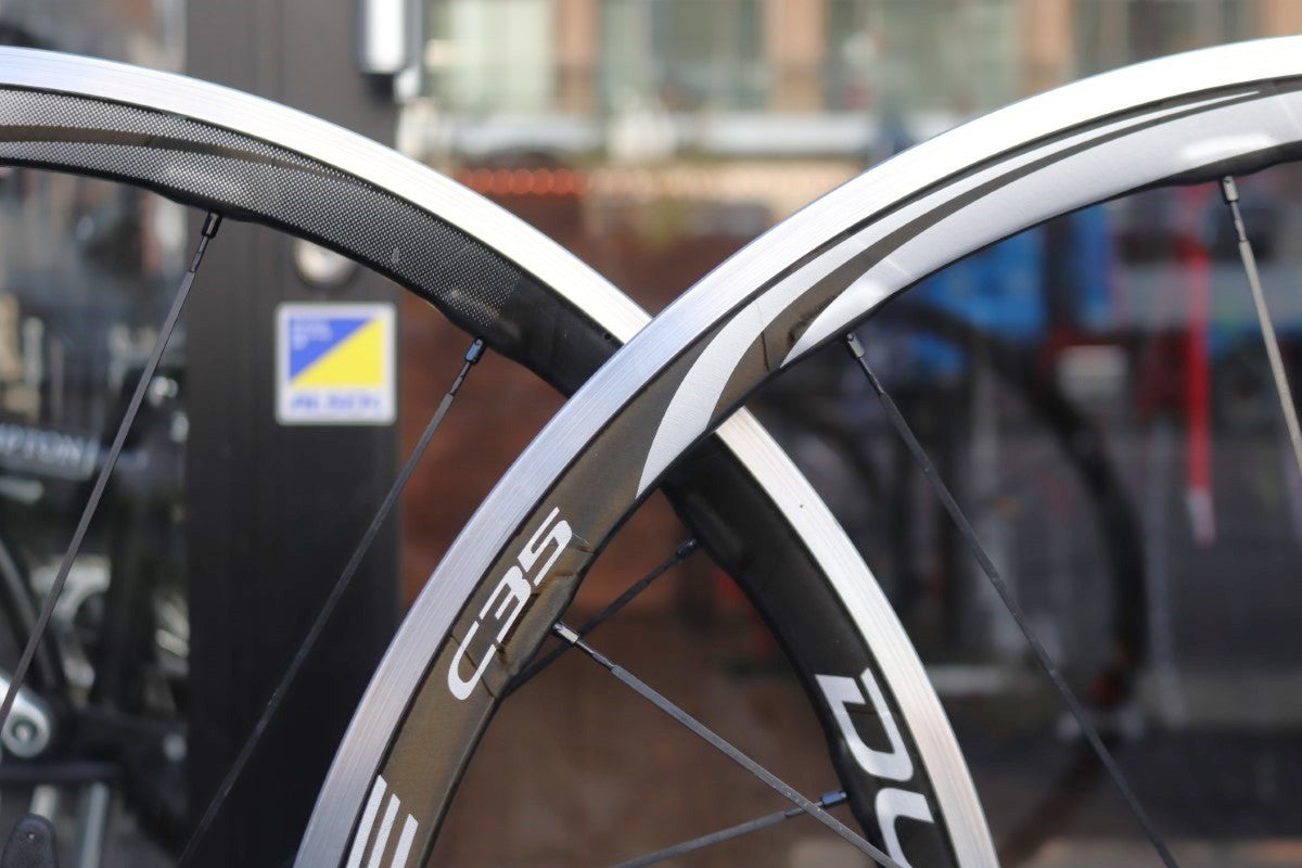 シマノ SHIMANO デュラエース DURA-ACE WH-9000-C35-CL アルミ カーボン クリンチャー ホイールセット  シマノ12/11S ナローリム 15C 【東京南麻布店】