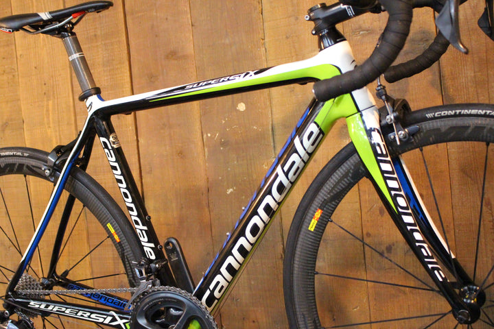 キャノンデール CANNONDALE SUPER SIX 5 2012年モデル 52サイズ シマノ アルテグラ R8000 MIX 11S MAVIC COSMIC CARBONE 40 【芦屋店】