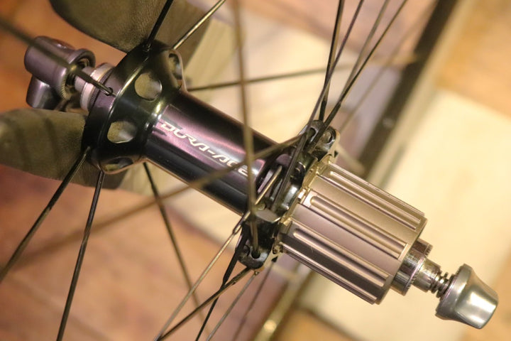 シマノ SHIMANO デュラエース DURA-ACE WH-9000 C50 TU カーボン チューブラー ホイールセット シマノ12/11S ワイドリム 24mm 【南麻布店】