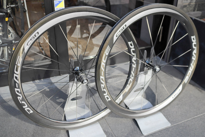 シマノ SHIMANO デュラエース DURA-ACE WH-9000 C50 TU カーボン チューブラー ホイールセット シマノ12/11S ワイドリム 24mm 【南麻布店】